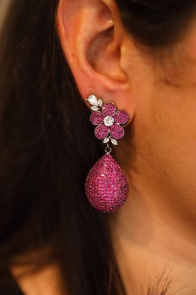 Frida Earrings - Ruby - Image 2