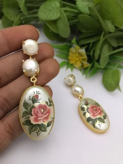 Savi real pearl earrings - Image 3