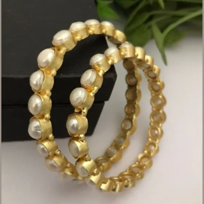 Real pearl indrani bangles - Image 3