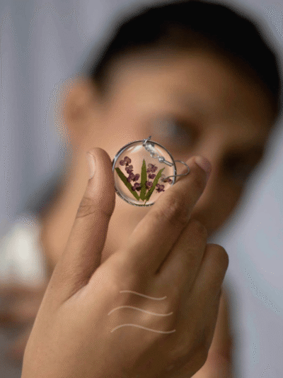 Spell Of Purple Earrings - Image 3
