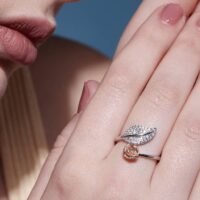 Rose Leaf 925 Silver Ring