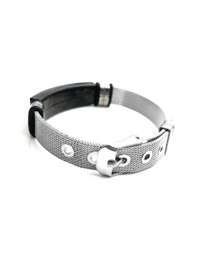 Western Style Cross Design Printed Causal Wear Wristband Opening Bracelet for Men and Boys - Image 5