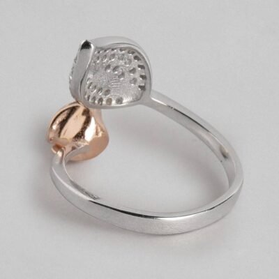 Rose Leaf 925 Silver Ring - Image 5
