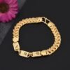 Unique Design Gold Plated Nawabi Bracelet for Men - Style D262