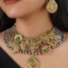 Multicolor Tribal Necklace Set - EK-SFSET284M