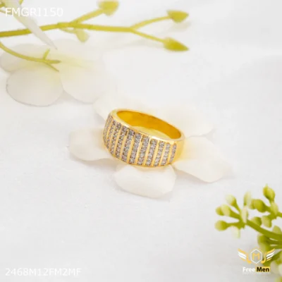 AD Lining Gold plated ring for men - Image 3