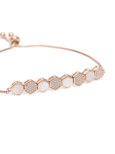 Adjustable Hexagon Charm Bracelet - Image 2
