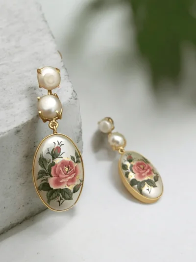 Savi real pearl earrings - Image 4