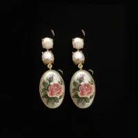 Savi real pearl earrings