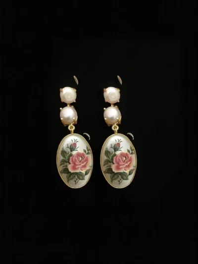 Savi real pearl earrings